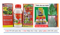TP SAP, Bakari 512EC 400ml: trừ rệp sáp, rầy nhảy, sâu ăn bông sầu riêng, mọt đục cành, sùng hà khoai lang, sâu đục thân, sâu cuốn lá lúa, bọ trĩ, bọ xít, rầy phấn trắng, sâu phao đục bẹ, sâu keo, sâu đàn