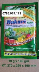 Thuốc Trừ Sâu Bakari 430WP 10gr: Với 3 Hoạt Chất phòng trừ sâu ăn lá và côn trùng chích hút, Bọ Trĩ - Rầy - Rệp Sáp - Nhện Đỏ - Ruồi đục quả