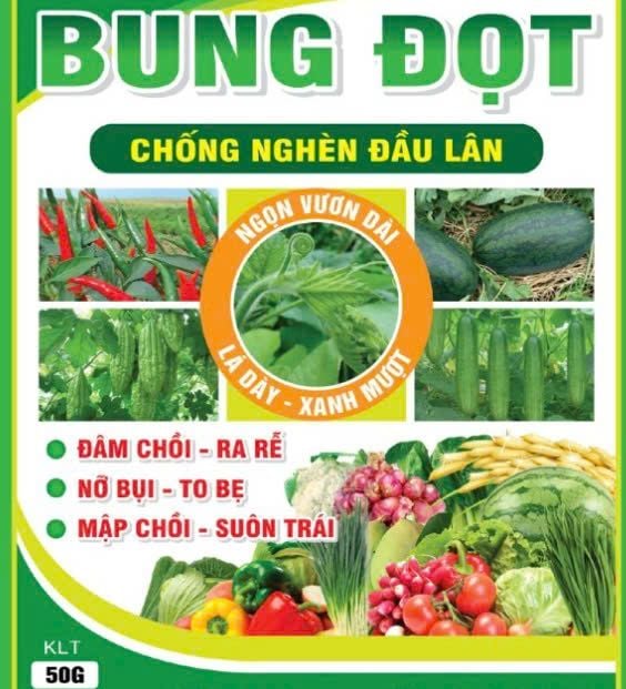 (50gam) Phân bón lá 33-11-11: BUng đọt, siêu bung đọt, kích mập đọt, đâm chồi mạnh, phóng đọt mạnh