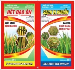 Thuốc trừ bệnh đạo ôn lúa, cháy bìa lá lúa và lem lép hạt trên lúa, cặp đôi trừ đạo ôn cháy bìa lá và lem lép hạt lúa
