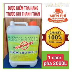 can agrobest 5 lít - Phân Humic và đạm cá: phục hồi vườn sau thu hoạch, cây tơ mới trồng, kích ra rễ mạnh, bung đọt nhanh, mập đọt, dày lá, xanh lá