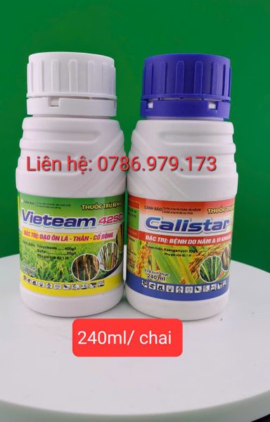 (Phun 5 bình = 5 công) Cặp đạo ôn vi khuẩn naka japan, Vieteam Calistar, 5 Trong 1
