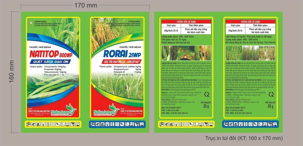 Top các cặp đôi trừ đạo ôn vi khuẩn, cháy bìa lá, lem lép hạt trên lúa