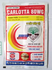 (Gói 100gam) carlotta 80wg 100g - dimethomorph 80%: rửa bông, rửa trái xoài, sầu riêng, trừ thán thư, mốc sương, héo xanh, sương mai dưa hấu