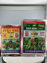 Combo phòng trừ bệnh thối trái mít, thối cuống mít, thối mầu mít - Fugi max 25g và Sạch bệnh 1102 50g