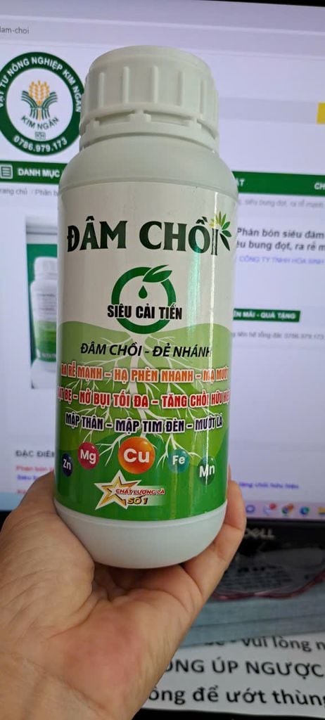 (500ml) Phân bón siêu đâm chồi, đẻ nhánh, mập cọng, siêu bung đọt, ra rễ mạnh, hạ phèn nhanh