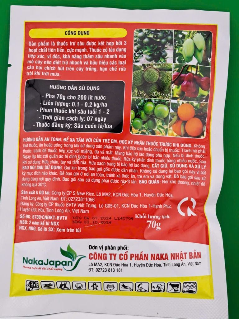 (70G)Thuốc trừ sâu sinh học Divasusa 126WG: Dạng Cốm, trừ sâu rầy rệp và nhện