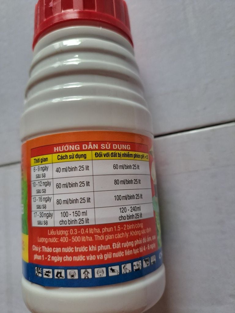 (240ml) Beeco 345 hiệu Hai lúa diệt cỏ 240ml: trừ cỏ lồng vực, cỏ đuôi phụng, cỏ gạo
