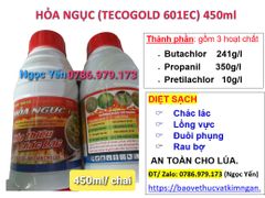 Hỏa ngục 450ml, TECOGOLD 601EC: Đặc trị cỏ chác lác, cỏ đuôi phụng, cỏ lồng vực, cỏ chác, cỏ lác, rau mác, rau bợ…..