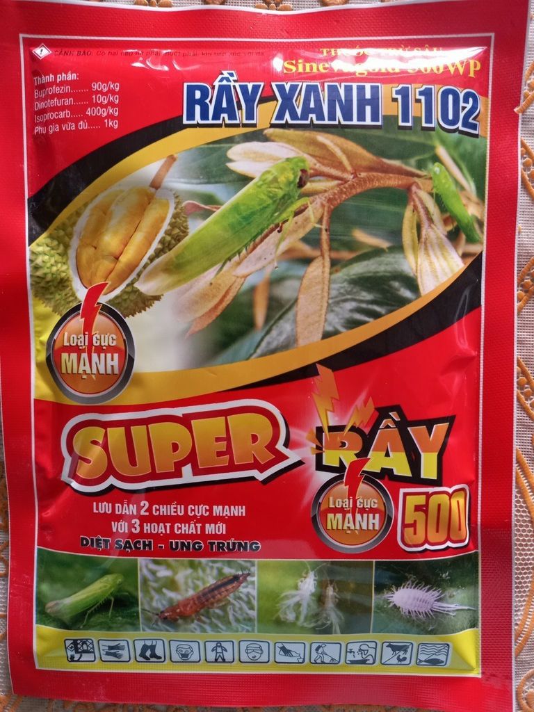 (100gam) Sinevagold 500WP, hiệu rầy xanh 1102: trừ rầy xanh, rầy phấn trắng, bọ trĩ,ung trứng côn trùng trùng chích hút