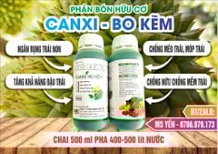 (500ml) Phân bón lá canxi bo kẽm: ngăn ngừa rụng bông, ngăn ngừa rụng trái non, nâng cao tỷ lệ thụ phấn