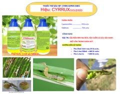 (500ml & 1L) Cyrux Gold 300Ec 1 lít, Np-Cyrin Super 250Ec 1L: trừ Sâu đầu đen hại dừa, sâu cuốn lá lúa, sâu xanh hại đậu tương, rệp sáp cà phê