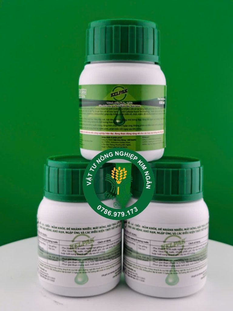 Phân bón KELPAK Auxins chiết xuất từ rong biển 500ml và 100ml –  Chống rụng hoa, chống rụng trái non sầu riêng