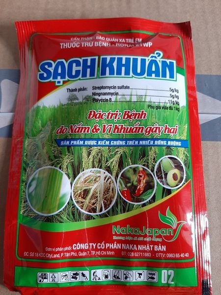Sạch Khuẩn 21Wp, Rorai 21Wp 25gam, 100gam, 250gam: trừ nấm khuẩn gây thối nhũn, thán thư, loét, sẹo, héo xanh, vàng lá