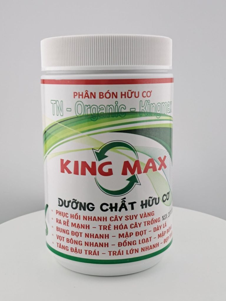(Hủ 1kg) Phân bón hữu cơ TN-ORGANIC - KING MAX: dưỡng chất hữu cơ, phục hồi cây suy vàng, kích ra rễ mạnh, bung đọt nhanh, mập đọt