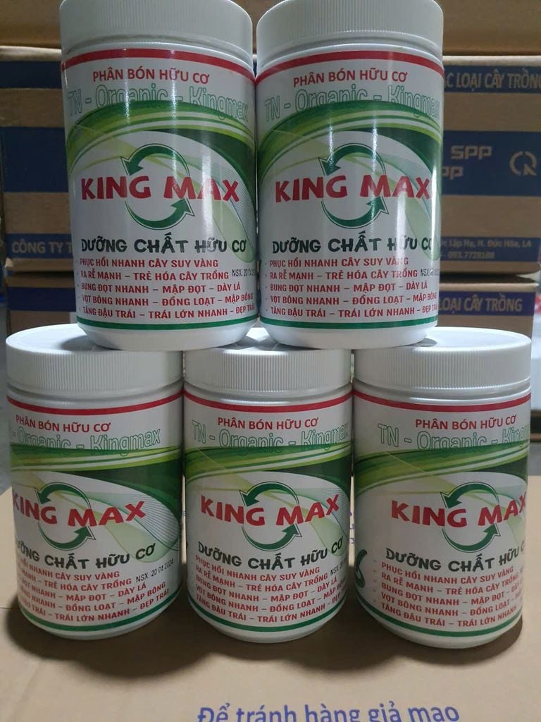 ( 1 KG ) Phân bón hữu cơ TN-ORGANIC - KING MAX: dưỡng chất hữu cơ, phục hồi cây suy vàng, kích ra rễ mạnh, bung đọt nhanh, mập đọt