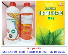 Siêu tạo mầm hoa NPK 10-60-10+TE 1kg: Kích ra hoa, siêu tạo mầm hoa sầu riêng, xử lý ra hoa nghịch vụ