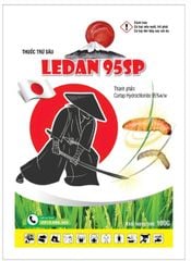 Gói Ledan 95SP 100gam, cartap nhật 100g, Cartap Hydrochloride 95%: rầy xanh sầu riêng, sâu đục thân, ruồi, bọ trĩ, bọ cánh cứng