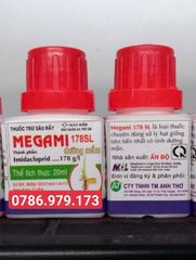 Thuốc xử lý giống, trộn giống Megami 178sl 20ml như Cruiser Plus: xử lý giống, trừ bọ trĩ trên lúa