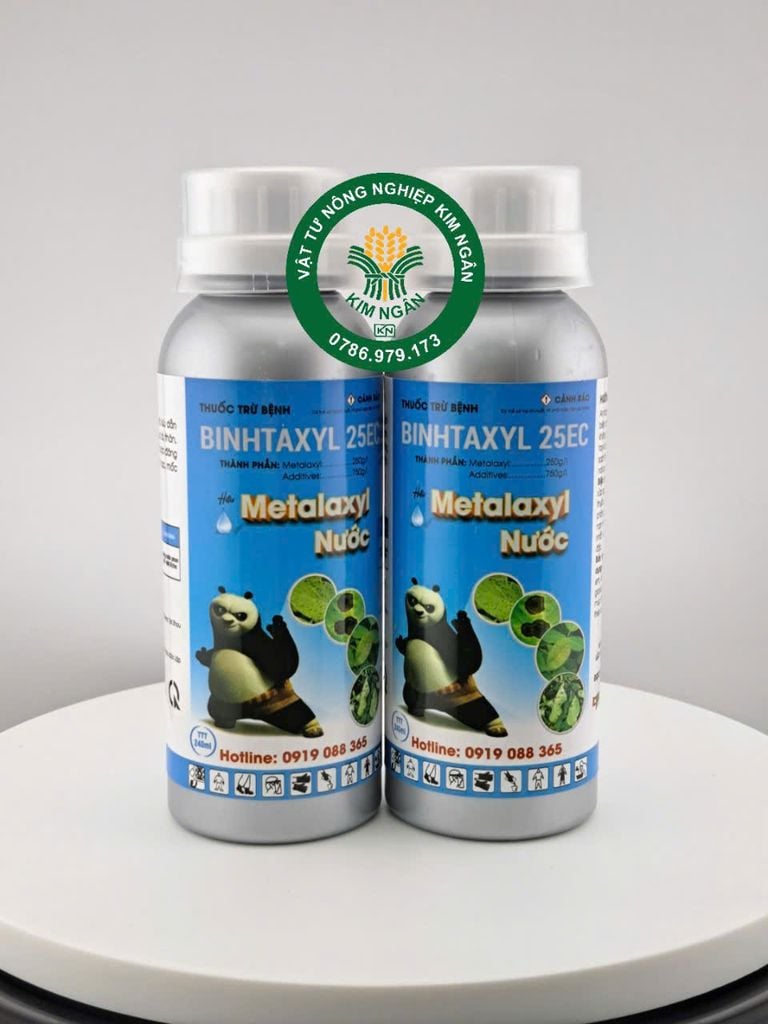 Combo Phòng trừ bệnh thối trái sầu riêng - pha 200L nước, Metalaxyl nước, BINYVIL 70WP - Mancozeb + Fosetyl-aluminium