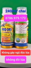Thuốc trừ cỏ hậu nảy mầm MIG 345, Beeco 345 240ml: đặc trị cỏ lồng vực, cỏ gạo, cỏ đuôi phụng, KHÔNG ĐỎ LÚA
