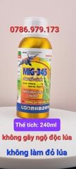 Thuốc trừ cỏ hậu nảy mầm MIG 345, Beeco 345 240ml: đặc trị cỏ lồng vực, cỏ gạo, cỏ đuôi phụng, KHÔNG ĐỎ LÚA