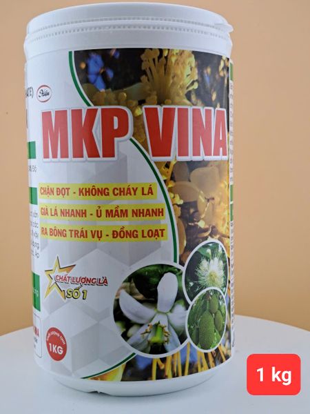 (1kg) MPK VINA Phân monokali phosphat (phân MKP) Chặn đọt - Không cháy lá, Già lá nhanh - Ủ mầm nhanh, Ra bông trái vụ - Đồng loạt