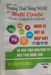 (50GAM) phân bón lá NANO TRUNG VI LƯỢNG hiệu MULTI combi 50gr (hàm lượng gấp đôi gói combi đức 25gam)