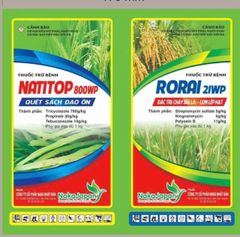 Thuốc trừ bệnh đạo ôn lúa, cháy bìa lá lúa và lem lép hạt trên lúa, cặp đôi trừ đạo ôn cháy bìa lá và lem lép hạt lúa
