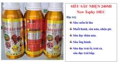 (240ml) Thuốc trừ sâu New Tapky 10EC, hiệu Siêu Sâu Nhện 240m: đặc trị sâu cuốn lá lúa, nhện gié, muỗi hành, sâu đục trái, sâu đục thân