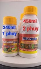 Đặc trị nhện đỏ - nhện gié, Vua nhện naka 240ml - Siêu nhện 450ml, Calicydan 150EW: sạch nhện, gây ung trứng, mát cây, mát bông