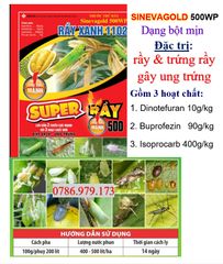 combo trừ rệp sáp, rầy mềm, diệt kiến, rầy phấn trắng, bọ trĩ, côn trùng chích hút gây hại sầu riêng