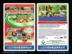 (300gam)Thuốc trừ bệnh gốc đồng Romio 300WP : Copper Oxychloride: trị rỉ sắt, nấm hồng, tảo đỏ, mốc sương, đốm lá