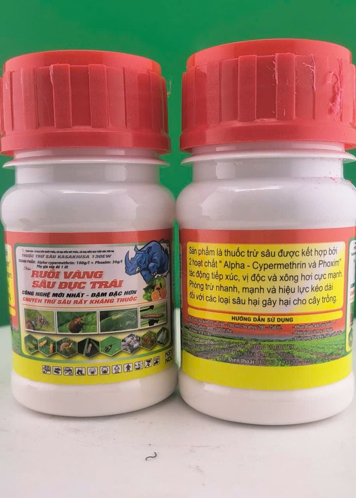 (450ml) Thuốc trừ ruồi vàng, sâu đục trái, kasakiusa 130EW : đặc trị ruồi vàng, trừ sâu đục trái/ sâu đục quả, sâu đất, sâu lông, kiến, sâu vẽ bùa, rầy thánh giá, bọ xít, muỗi.