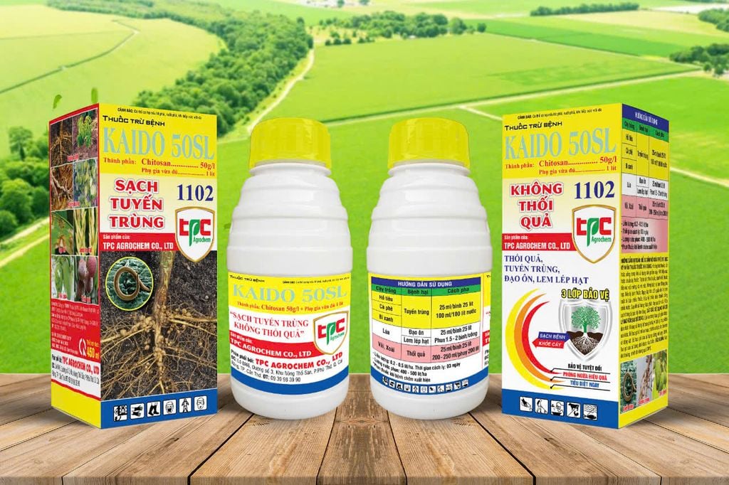 (450ml) Thuốc trừ bệnh KAIDO 50SL, sạch tuyến trùng rễ,  trừ tuyến trùng gây bướu rễ, quản lý bệnh thối trái - thối quả