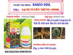 (450ml) Thuốc trừ bệnh KAIDO 50SL, sạch tuyến trùng rễ,  trừ tuyến trùng gây bướu rễ, quản lý bệnh thối trái - thối quả