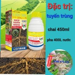 (450ml) Thuốc trừ bệnh KAIDO 50SL, sạch tuyến trùng rễ,  trừ tuyến trùng gây bướu rễ, quản lý bệnh thối trái - thối quả
