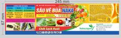 Sâu vẽ bùa NAKA 512EC 450ml, bakari 512EC: phòng trừ sâu vẽ bùa, sâu đục thân, nhện đỏ, rệp sáp, bọ xít muỗi, sạch ruồi.