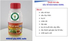 Sâu vẽ bùa NAKA 512EC 450ml, bakari 512EC: phòng trừ sâu vẽ bùa, sâu đục thân, nhện đỏ, rệp sáp, bọ xít muỗi, sạch ruồi.