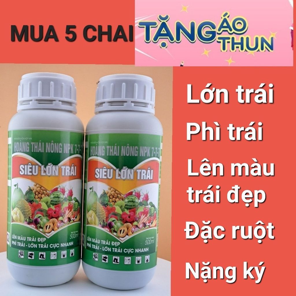 (500ml) Siêu lớn trái, phì trái, giúp trái lên màu đẹp, đặc ruột, múi to và nặng ký