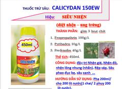 Diệt sạch nhện đỏ, nhện kháng, bọ trĩ, sâu ăn bông, mát bông, không nóng trái. gây ung trứng