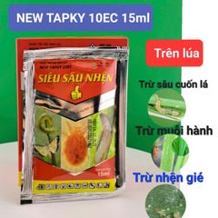 (20ml) Newtapky 10ec, Siêu Sâu 1102 20ml, new tapky 10EC: đặc trị sâu cuốn lá, muỗi hành, nhện gié, Sâu ăn Đọt Rau Màu, Hoa Kiểng, sâu đục thân bắp