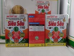 Siêu sâu  1102 20ml, đặc trị sâu cuốn lá lúa, nhện gié, muỗi hành, sâu keo trên lúa, sâu đục trái bắp, sâu đục trái cà, sâu ăn lá, sâu xanh dưa hấu