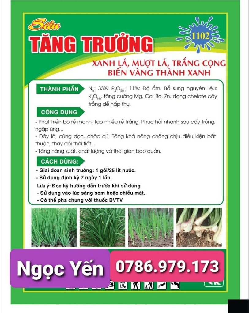 Phân bón đa lượng EV10: tăng trưởng hành lá, củ hành tím, tăng trưởng lá hẹ- TỎI - CỦ KIỆU 50gam