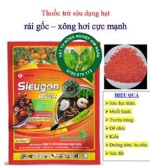 Rải gốc Sieugon 85gr (1kg) - Trừ sâu đục thân lúa, tuyến trùng, sâu đất, bọ dừa, đuông dừa