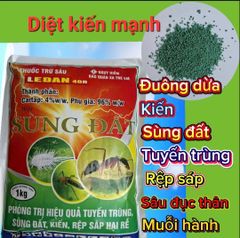 Diệt kiến, rải chết kiến nhiều, kiến chết nhanh, sùng đất, rải đuông dừa, rải trừ bọ cánh cứng hại dừa, tuyến trùng, muỗi hành, sâu đục thân