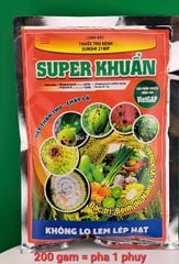 Super khuẩn 25gam và 200g: sunshi 21WP - chống sơ đen mít, không xì mủ trên mít - trừ thán thư, thối trái - trừ cháy lá