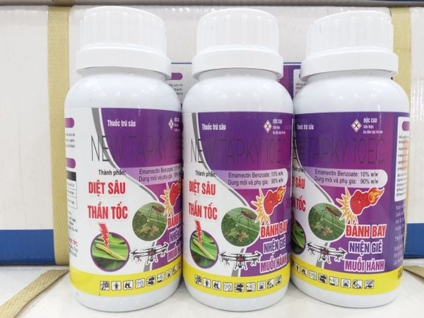 New Tapky 10EC, Diệt Sâu Thần Tốc 200ml: đặc trị sâu cuốn lá lúa, nhện gié, muỗi hành, sâu đục trái, sâu đục thân
