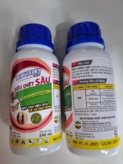 New Tapky 10EC, Siêu Diệt Sâu 240ml: đặc trị sâu cuốn lá lúa, nhện gié, muỗi hành, sâu đục trái, sâu đục thân