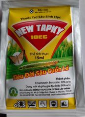 (15ml) Thuốc trừ sâu sinh học NEW TAPKY 10EC, tapky vàng 15ml: trừ sâu cuốn lá lúa, muỗi hành, nhện gié, Sâu ăn Đọt Rau Màu, Hoa Kiểng, sâu đục thân
